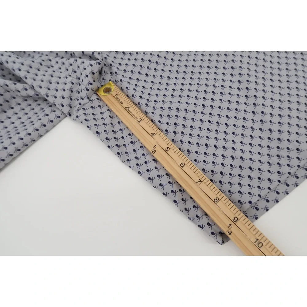 Peter Millar Golf Shorts Mens 38 Gray Skulls Crossbones Performance Flat Front